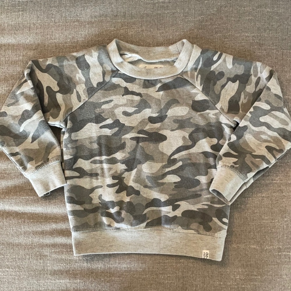 Sovereign Code toddler gray camo sweatshirt 24m
